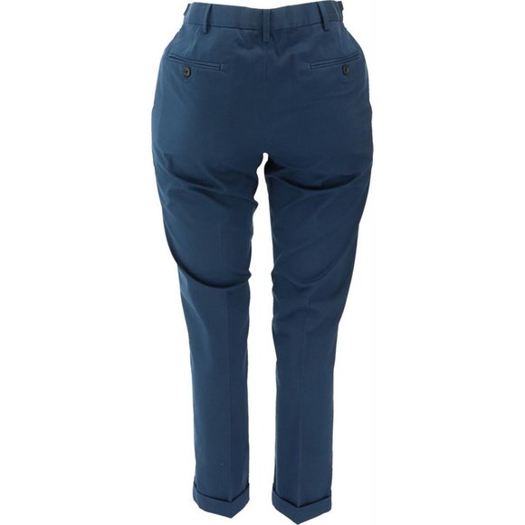 NWT LANDS' END MEN'S NO IRON TWILL TRADITIONAL PANTS COLOR BLUE WING TEAL 31 - Picture 5 of 9